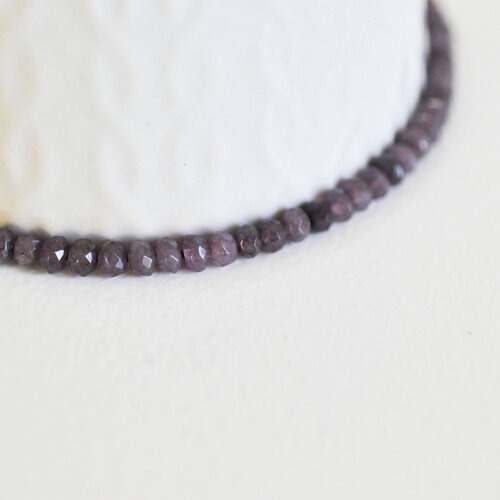 Perle abacus jade gris,perle jade,pierre naturelle,jade naturel,perle pierre,perle facette,jade,4x2mm,fil 135 perles