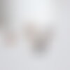 Pendentif rond beige acétate, fourniture bijoux,perle acétate, création bijoux,perles plastique,connecteur plastique,x 2-10,10mm-g2177