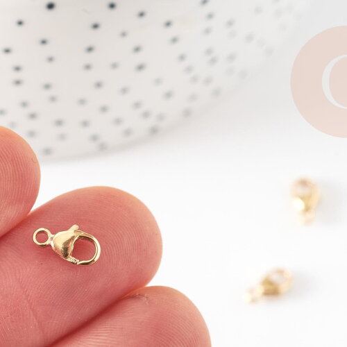 Fermoir pince homard gold-filled 14k 9.1mm, x1 (g9242)