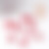 Perle coeur verre rouge 6mm, x10 (g10341)