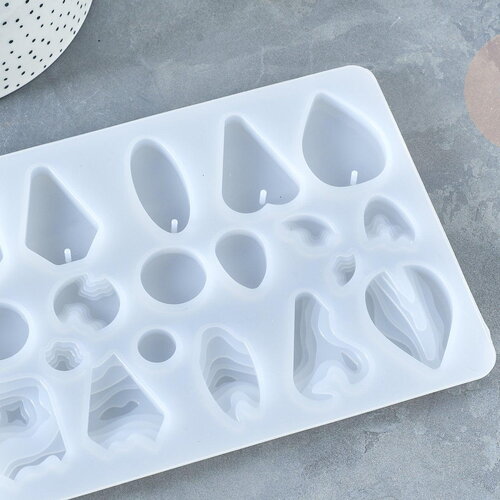 Moule pour fabrication pendentif résine 125x170mm, moule silicone réaliser des bijoux avec inclusion en résine, x1 (g8225)