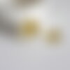 Pendentif locket ovale medaillon laiton brut 24mm, x2 (g0655)