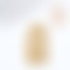 Pendentif arche visage laiton brut 40x30x1mm, x1 g8884