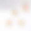 Pendentif connecteur ovale support cabochon 14x10mm acier 304 inoxydable ip, x2 (g10292)