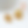 Supports cabochons goutte 10x14mm laiton brut,fournitures cabochon,apprêt laiton brut, sans nickel, x10 g2245