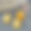 Cabochon jade jaune, fournitures créatives, cabochon rond, jade naturel,cabochon pierre, création bijoux,8mm, pierre naturelle, x1 g0454