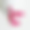 Pompon rose coton 25-31mm, décoration pompon,accessoire coton, pompon boucles, x5 g2772