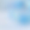Cordon métallique tressé bleu clair polyester 1mm, cordon pour bijoux, x 1mètre g7472