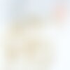 Perle stoppeur intercalaires laiton doré caoutchouc 3mm, x1 (g6985)