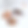 Cabochon ovale agate marron naturelle 29~30mm, x1 (g8024)