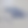 Perles rocaille tube bleu 6x2mm, , perles rocaille bleu, perles bleu métallisé, x 5gr g2478