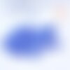 Perles rocaille tube argenté bleu foncé 6-8mm, fournitures créatives bijoux, x 5gr g7309