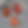 Cabochon agate orange foncé, cabochon ovale, cabochon agate,agate naturelle,18x13mm, x1 g2068