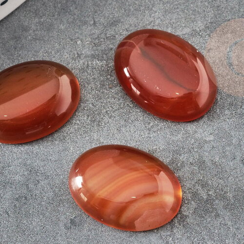 Cabochon agate orange foncé, cabochon ovale, cabochon agate,agate naturelle,18x13mm, x1 g2068