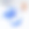 Grosses perles rocaille bleu transparent 4mm,fournitures pour bijoux, perles rocaille bleues, bleu roi opaque, x10g (g3814)
