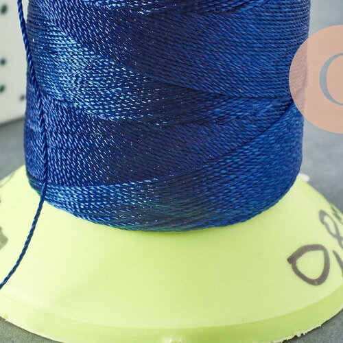 Fil bleu marine, fil à broder, fil couture, scrapbooking, fil bleu, fil nylon bleu, 0.8mm, x10 mètres (g1380)