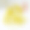 Grosses perles rocaille jaune 4mm,fournitures pour bijoux, perles rocaille, jaune opaque,perles verre,diamètre 4mm x 10gr (g0380)
