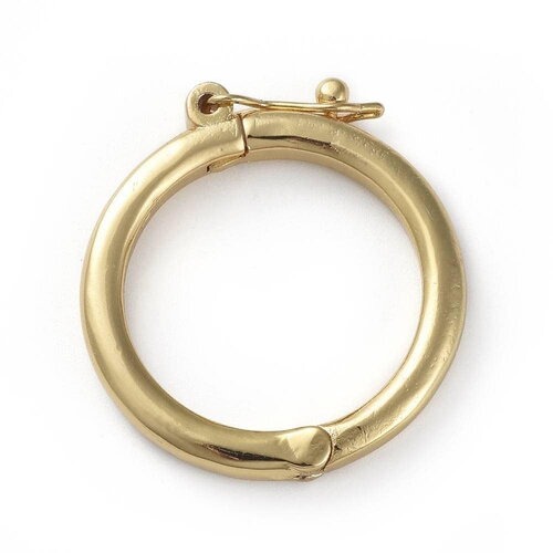 Fermoir à clipser anneau laiton doré 26mm grand fermoir qualité, fermoir doré,26mm, x1 g5646