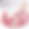 Perle ronde corail rouge, perle bambou de mer , corail rouge,corail naturel, fil de 40cm,4mm (g4715)