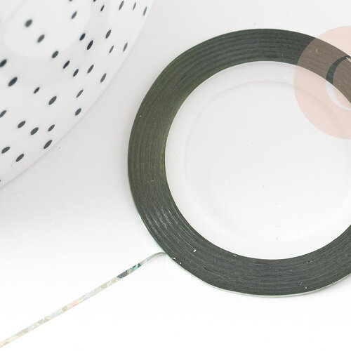 Masking tape ongles hologramme,masking tape,adhésif papier, scrapbooking,nail art, décoration,1mm x 20mètres g2532