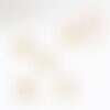Rondelles laiton doré zircon grade b 8mm, perle intercalaire, x20 (g5602)