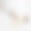 Perle goutte bois résine blanche 17.5mm, création bijoux bois x5 g1803