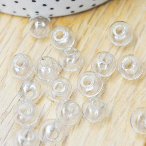 Bulle verre pour créations pendentif 10mm x2 g4157