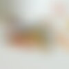Perles rocaille tube multicolore 15x2mm, ,perle verre mullicolore métallisé,perle long tube, x 10gr g0663