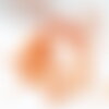 Grosses perles rocaille orange 4mm, x10g, (g0187)