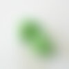 Perle goutte howlite naturelle verte 25mm,création bijoux pierre x5 g0779