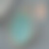 Pendentif rond jade bleu turquoise,jade naturel,pendentif rond,20.5mm, x1 g4287