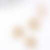 Breloque éléphant laiton brut 12mm, breloque animal sauvage création bijoux x2 g8208