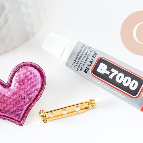 Kit ma broche coeur coloré à créer, x1 (g9399)