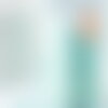 Cordon en polyester tressé turquoise jaune 2mm, cordon pour bijoux scrapbooking et fabrication bijoux, x1 mètre (g9882)