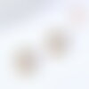 Créole boucles boucle laiton brut 12mm, x2 (g6923)