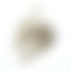 Fermoirs zamac platine 10mm, x10 (g2032)