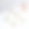 Fermoirs marins laiton brut 10.5mm, x10 (g8999)