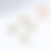 Fermoirs mousquetons laiton brut 10mm, x10 (g8891)
