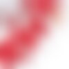 Pendentif branche forme corail plastique rouge 27-47mm, x5 (g10490)