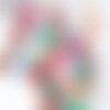 Perle tube acrylique imitation pierre 20x15mm, x10 (g10492)
