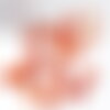 Perle nuggets acrylique imitation ambre 17mm, x2 (g10484)