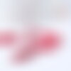Perle pointe howlite rouge fuchsia 20-25mm,perle pierre naturelle ,x10 g7428