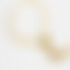Bracelet maille rollo réglable fermoir coulissant acier inoxydable 304 doré 14k 24cm, x1 (g0188)