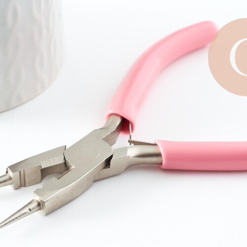Pince fabrication de bijoux bout rond acier carbone 12.2cm,pour la création de boucles outils création bijoux, x1 g9523
