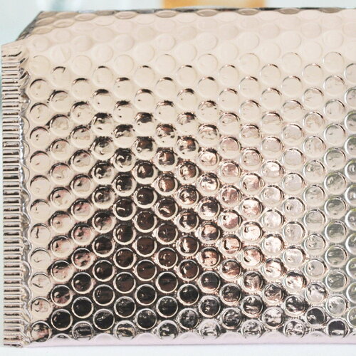 Enveloppes à bulles en plastique rose clair brillant,un emballage auto-adhésif pour vos expéditions, 150x130mm, x9 g4796