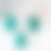 Cabochon turquoise verte, cabochon rond, turquoise naturelle, cabochon turquoise,pierre naturelle,15mm, x1 g2554