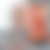 Cordon tressé rouge fil doré 2mm, x1 mètre (g5810)