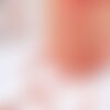 Cordon tressé orange clair et foncé fil doré 1.5mm-2mm, scrapbooking, x 1mètre g7470