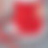 Cordon satiné torsadé rouge et or largeur 2.5-3mm, x1 mètre (g6713)