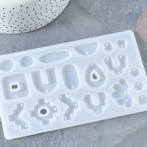 Moule pour fabrication pendentif résine 90x150mm, moule silicone pour réaliser des bijoux avec inclusion en résine, x1 (g7754)
